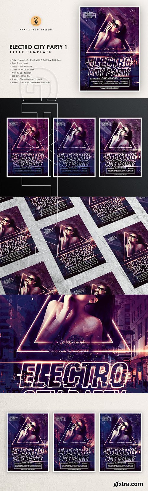 CreativeMarket - Electro City Party 1 2443115