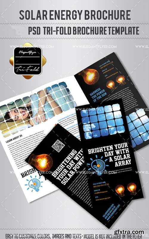 Solar Energy V1 2018 Tri-Fold Brochure PSD Template