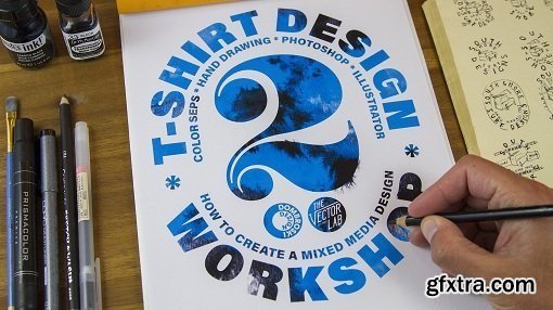 T-Shirt Design Workshop 02: Using Photoshop, Illustrator, and Hand-Drawing Techniques