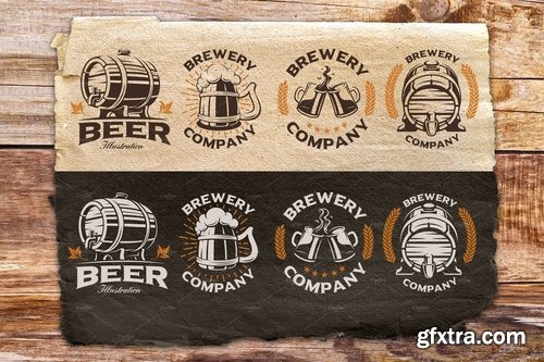 CM - Set of Vintage Beer Emblems 2381816