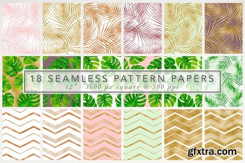 CM - Tropical Watercolor Clipart Set 2362516