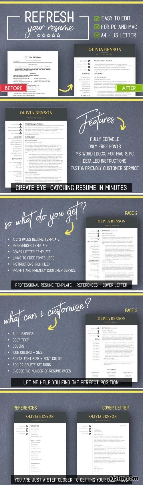 CM - Resume Template for MS Word (Mac/PC) 2017761