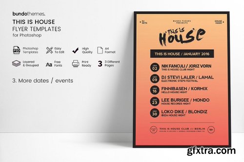 CreativeMarket This Is House Flyer Templates 2381292