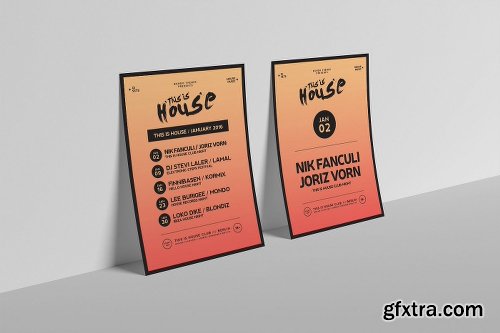 CreativeMarket This Is House Flyer Templates 2381292