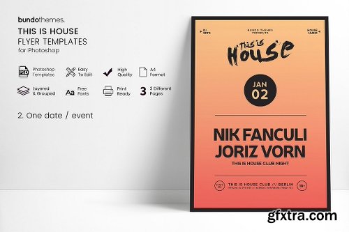 CreativeMarket This Is House Flyer Templates 2381292