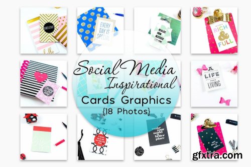 CreativeMarket Social Media Inspirational Cards 2375966