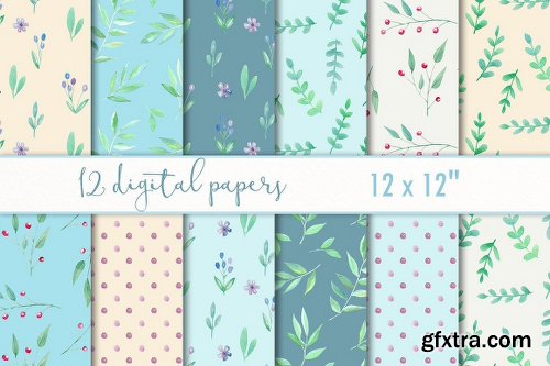 CreativeMarket Summer Scrapbooking Paper Pack 2380563