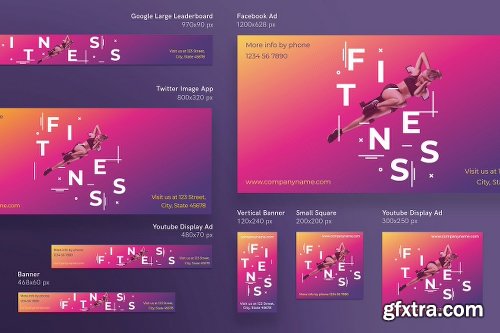 CreativeMarket Mega Bundle | Fitness Training Gym 2381054