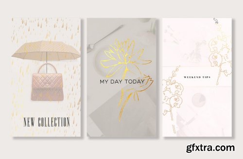 CreativeMarket ANIMATED STORIES GOLDEN RAIN 2381335