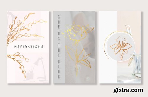 CreativeMarket ANIMATED STORIES GOLDEN RAIN 2381335