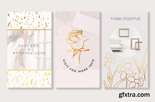 CreativeMarket ANIMATED STORIES GOLDEN RAIN 2381335