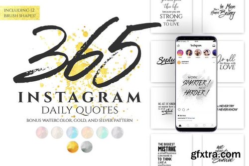 CreativeMarket Instagram Social Media Quotes 2371704