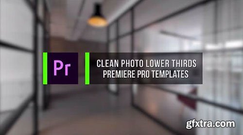 Clean Photo Lower Thirds - Premiere Pro Templates 77048