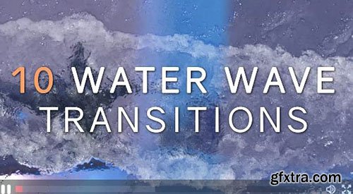 10 Realistic Water Wave Transitions - Premiere Pro Templates 76393