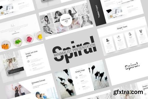 Spiral Minimalist Presentation Template