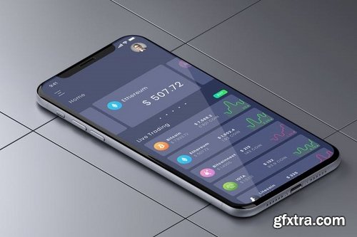 Crypto Home Trade Mobile Ui - B