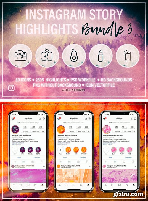 CM - Instagram Story HIGHLIGHTS Bundle 3 2338128