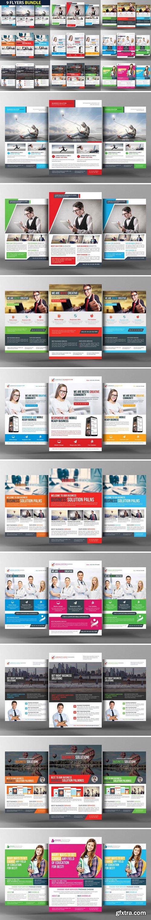 CM - 9 Corporate Business Flyer Bundle 2403690