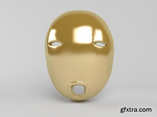 3D mask grimace smiley face 25 HQ Jpeg