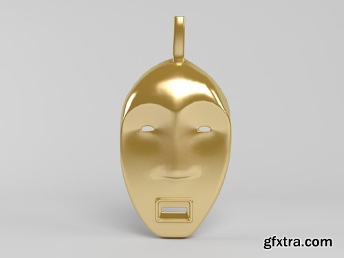 3D mask grimace smiley face 25 HQ Jpeg