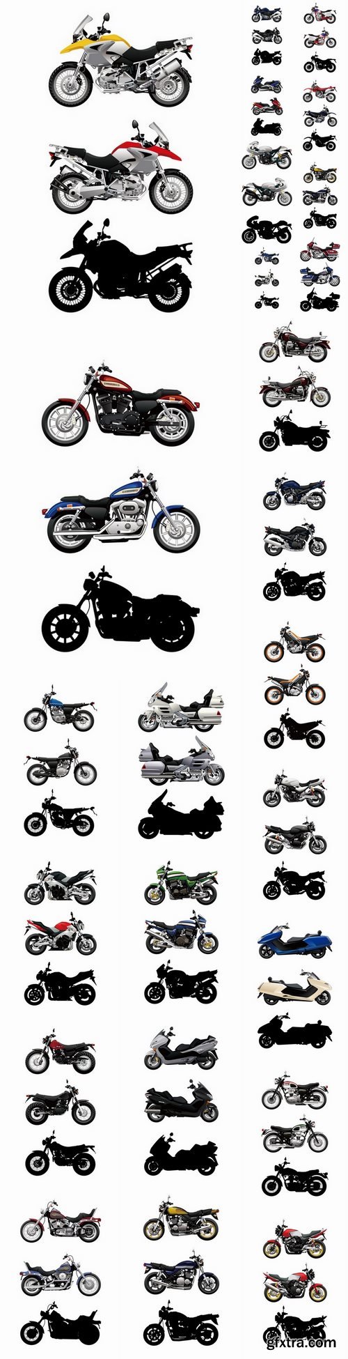 Motorcycle sport bike chopper motocross bike enduro 25 EPS1