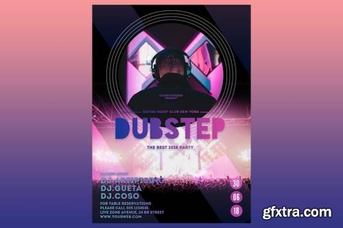 Dubstep Party Flyer Poster