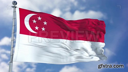 Singapore Flag Animation 74313