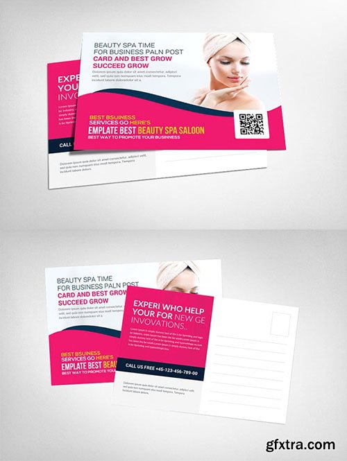 CreativeMarket - Splendid Beauty Spa Salon Postcard 2443396