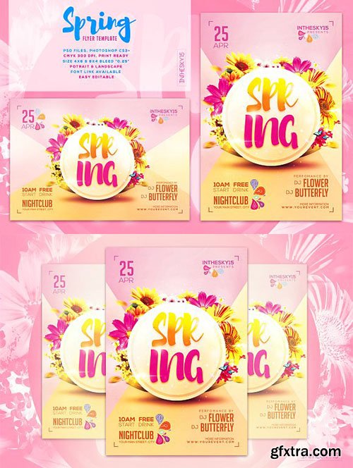 CreativeMarket - Spring Flyer Template 2443956