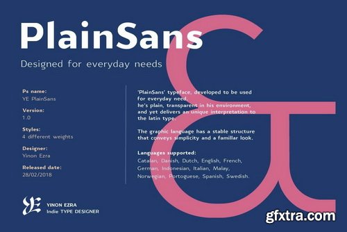 YE PlainSans Font Family