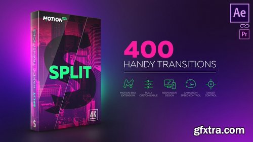 Videohive Split Handy Transitions 21617948