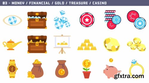 Videohive 1000+ Flat Animated Icons Pack 21539748