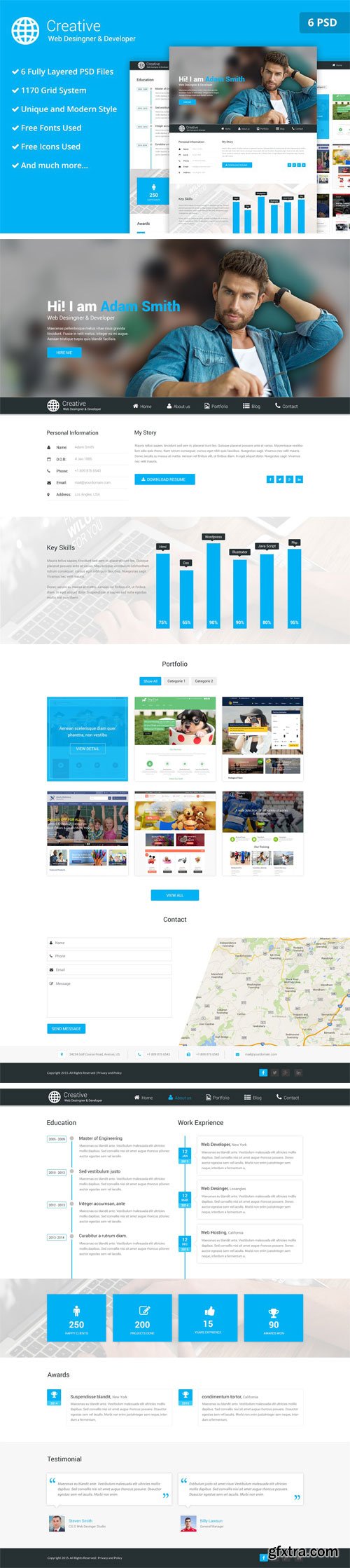 CM - Web Desinger PSD Website Template 2348539