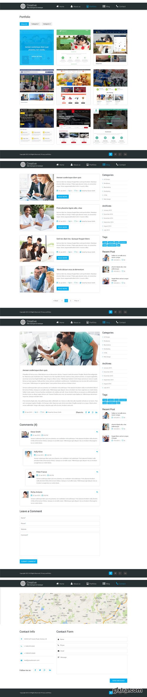 CM - Web Desinger PSD Website Template 2348539