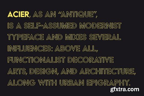 Acier Font Family