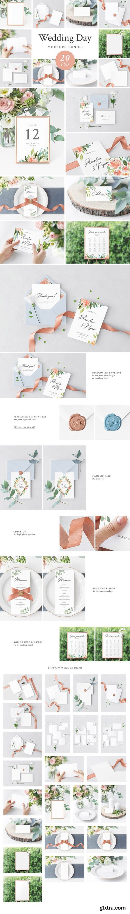 CM - Wedding Day Mockups Bundle 1981098