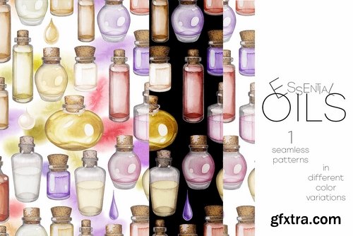 CM - Watercolor essential oil collection 2449116