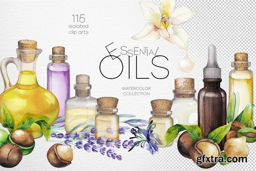 CM - Watercolor essential oil collection 2449116