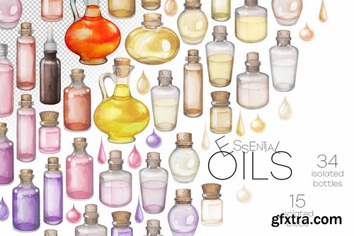 CM - Watercolor essential oil collection 2449116