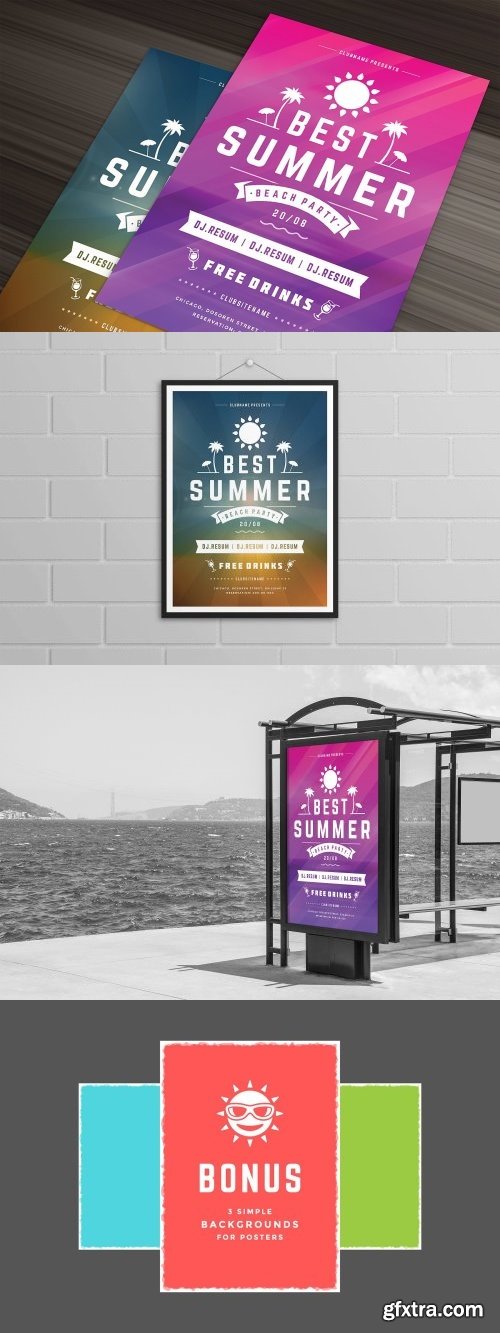 CM - Summer beach party flyer template 1452409