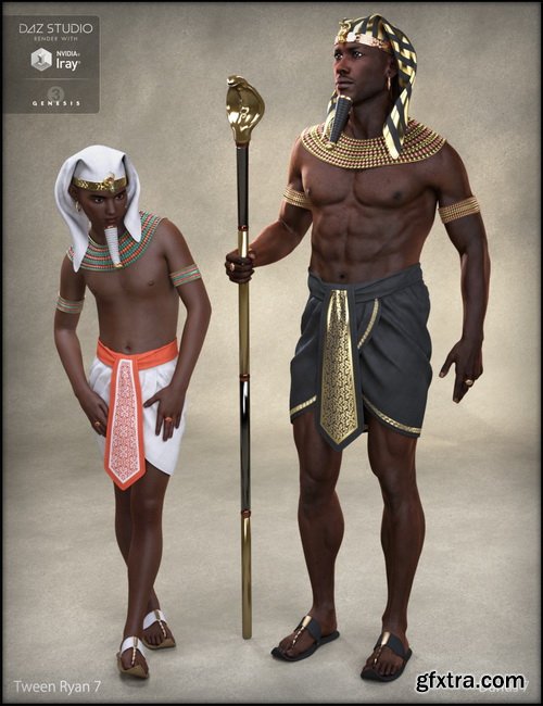 Daz3D - Ancient Egypt Bundle (Character, Outfit, Expansion and Poses)