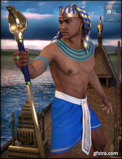 Daz3D - Ancient Egypt Bundle (Character, Outfit, Expansion and Poses)