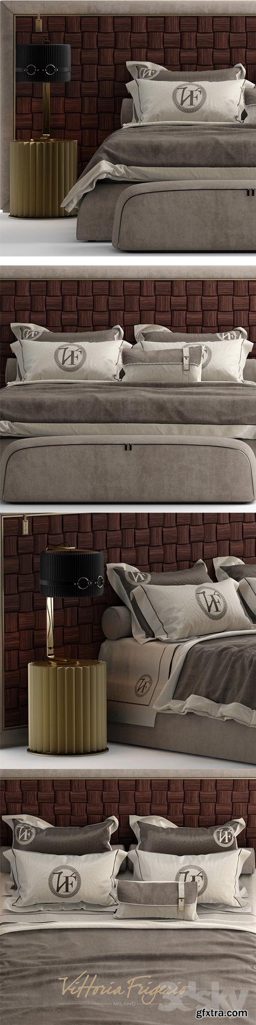 3dsky - Bed vittoria frigerio DURINI