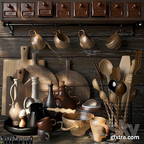 3dsky - Kitchen Set 01