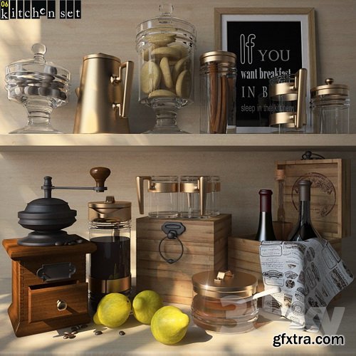 3dsky - Kitchen Set 06 » GFxtra