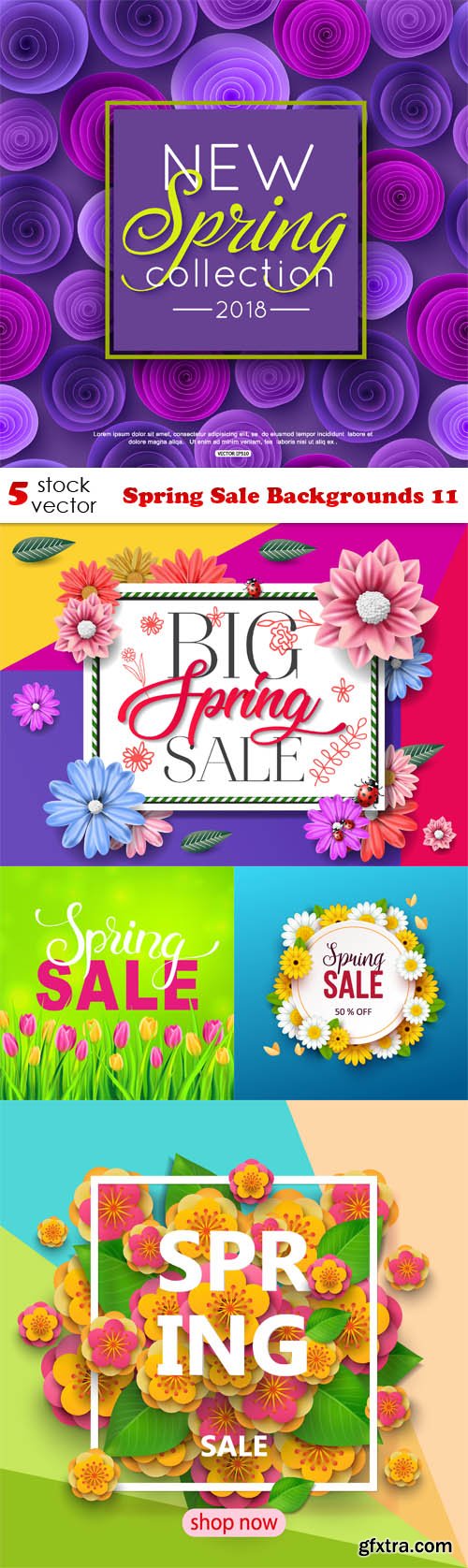 Vectors - Spring Sale Backgrounds 11