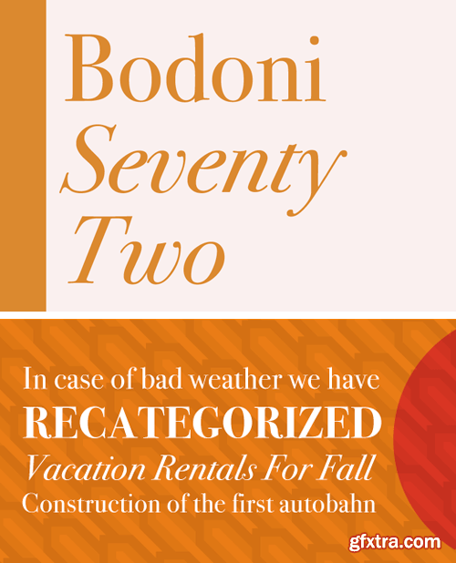 ITC Bodoni Seventy-Two Font Family