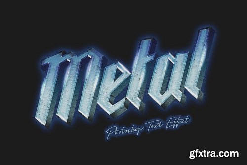 CreativeMarket 80\'s Metal Photoshop Text Effect 2138793