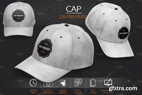 CreativeMarket Cap Mockup 2133082