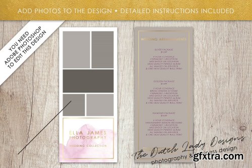 CreativeMarket PSD Photo Rack Card Template #1 2140334